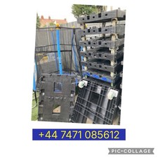 Heavy Duty Double Dolly - Wheeled 800 x 600mm Tote Crate Skate Dollies - 400kg