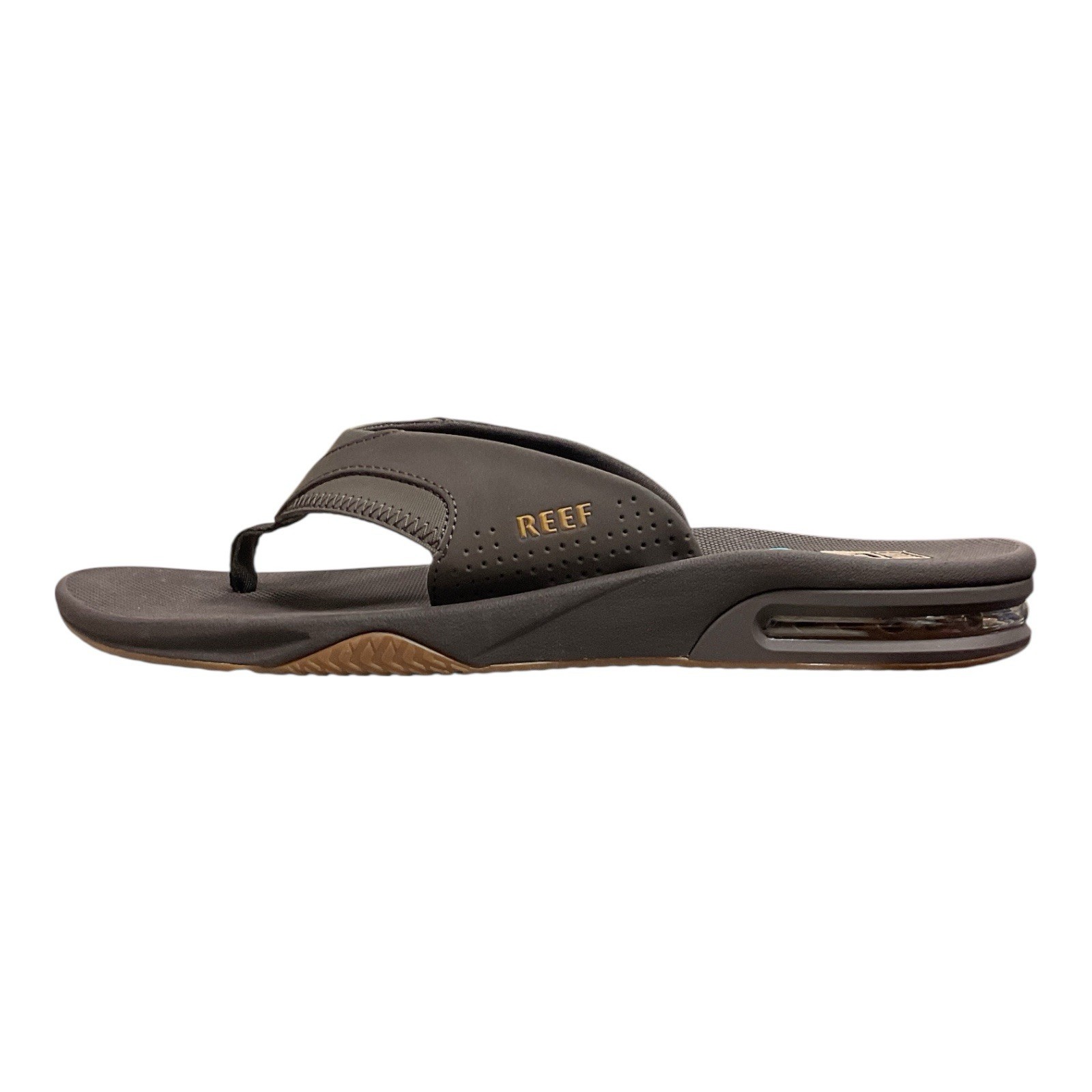 Reef Fanning Men’s Flip Flop Sandal w/ Bottle Opener Sole (Brown/Gum) Sz 11