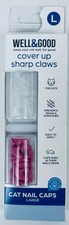 Well & Good Cat Nail Caps &ndash; 40 pcs, Large (L) Size &ndash; Attractive & Pain-Free