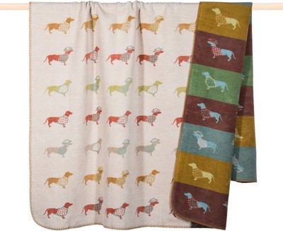 PAD - Decke DACKEL - Wohndecke - Kuscheldecke - 150 x 200 cm Beige