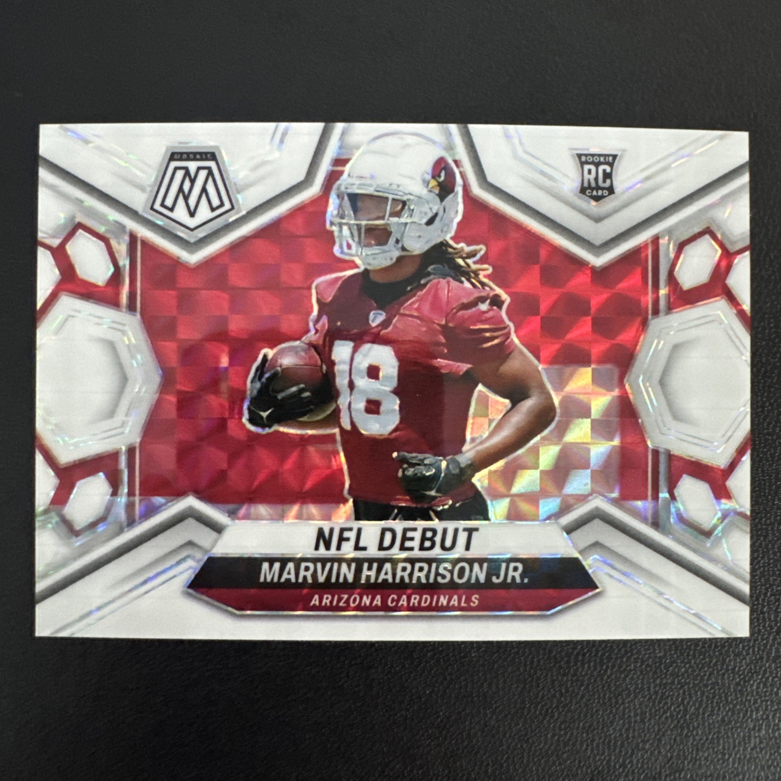 2024 Panini Mosaic Marvin Harrison Jr RC NFL Debut WHITE SPARKLE 09/25🔥🔥🔥