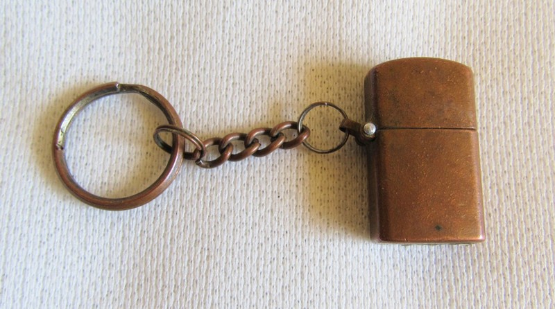 Vintage Mini Miniature Style Design Copper Key Fob Key Chain Lighter