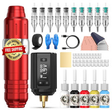 Maquina De Tatuaje Kit Profesional Para Tatuar Tattoo Pluma Artistas 82 Piezas.