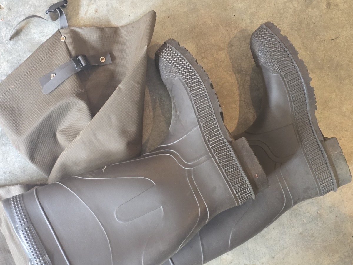 Red Ball Mens 8 Hip Wader Adirondack Stocking Foot Shoe Fish 