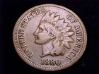 1880 Indian Head Cent, Very Good grade