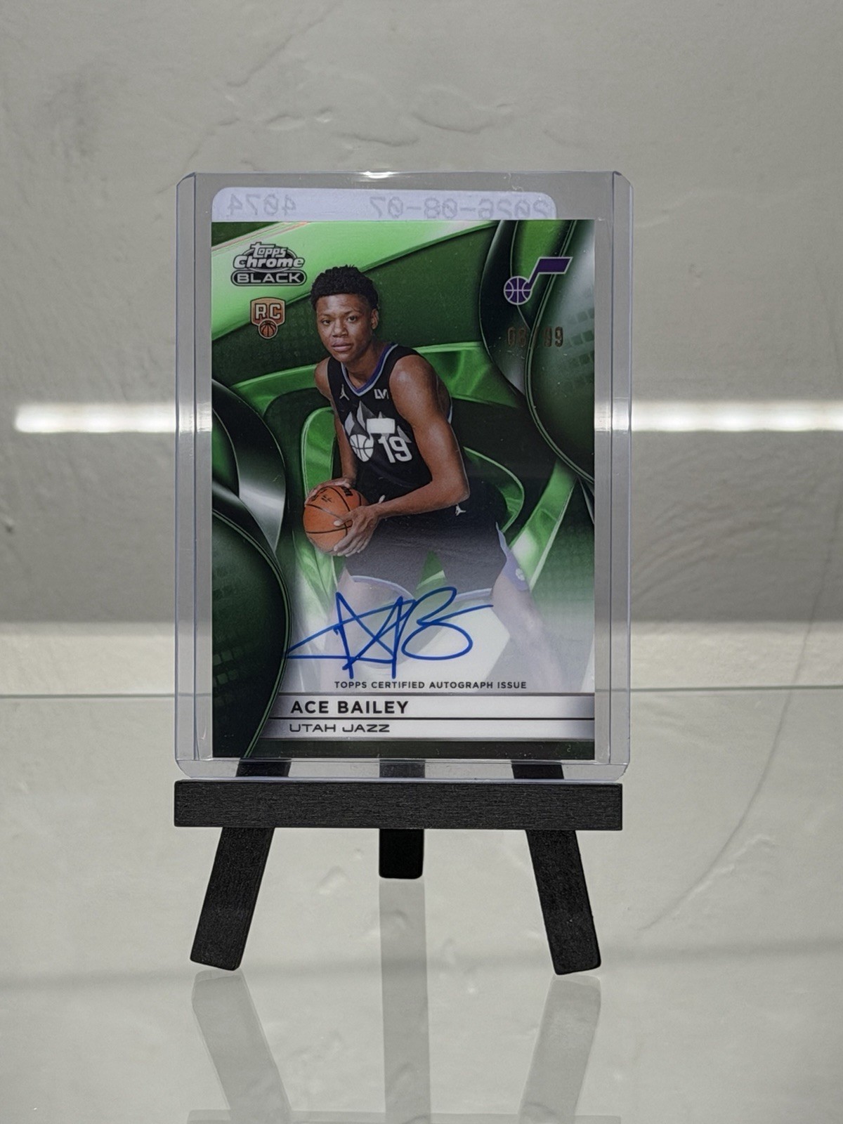 2026 Topps Chrome Black Ace Bailey RC On Card Auto - Green 08/99