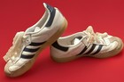 Size 1  Girls - adidas Samba OG Low White Blue Gum 2024 Leather/  Suede — photo 7