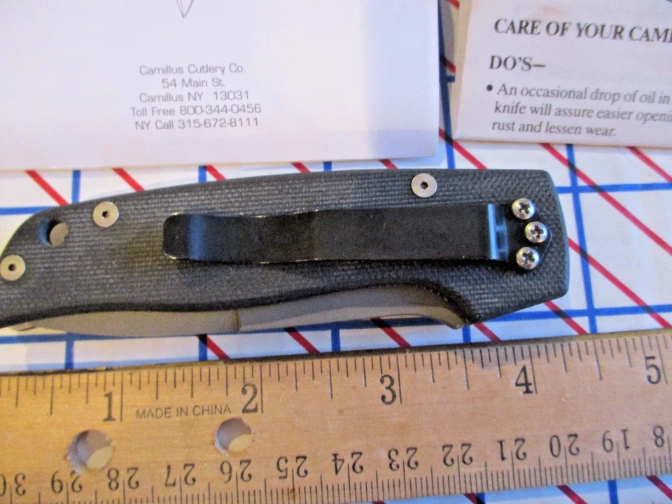 Cuchillo Plegable Raro NUEVO/Caja CUDA/CAMILLUS ATS-34 1ª Producción Ejecución Bloqueo Foto 3 de 4