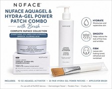 NuFace  10  oz Aqua Gel, Hydra Gel Patch & Br...