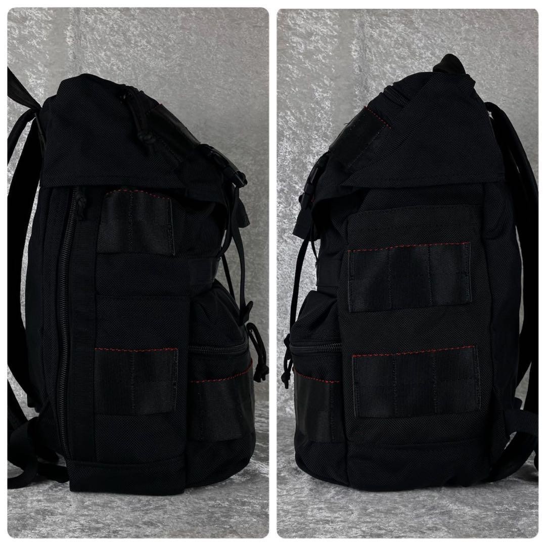BRIEFING Simple Flap Backpack Black Ballistic Nyl… - image 3