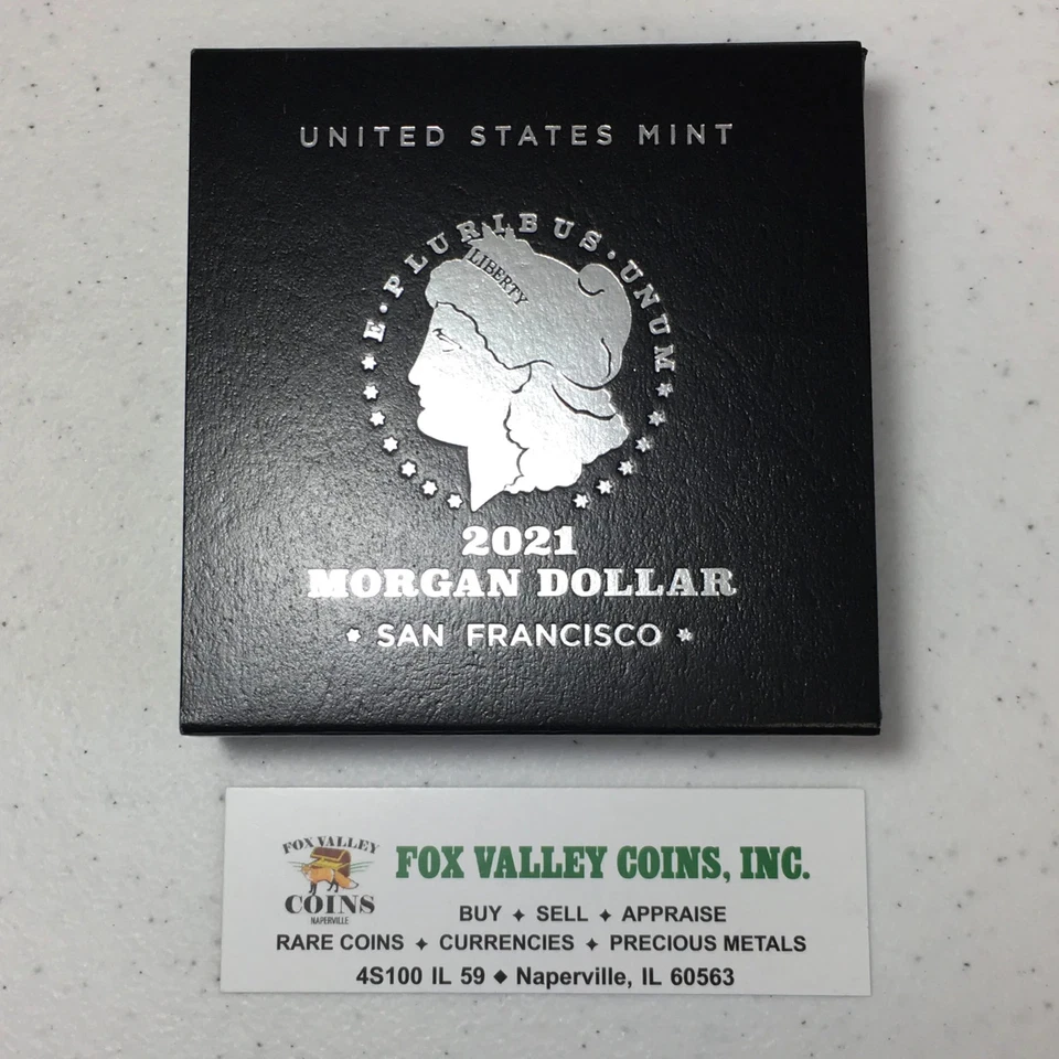 2021-S Morgan Silver Dollar, San Francisco Mint in US Mint OGP with COA - Image 4 of 4
