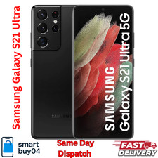 Samsung Galaxy S21 Ultra 5G 128GB  Unlocked Android Smartphone BLACK PRISTINE A+