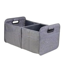 Car Trunk Organizer, Collapsible Multi-Compartment Auto Storage Box with 4 Grey