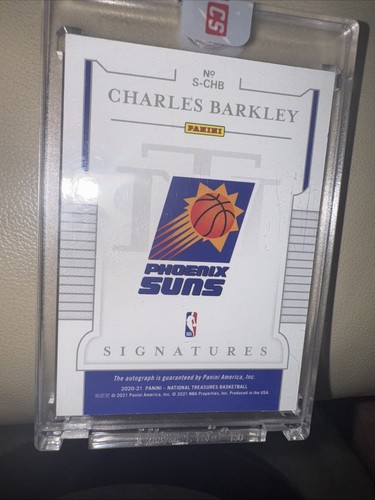 2020-21 National Treasures Charles Barkley Signature Auto /25 SSP Encased Sealed - Picture 5 of 6