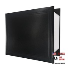 Diploma Cover 8.5x11 Graduation Certificate Document Holder Letter Size - Black