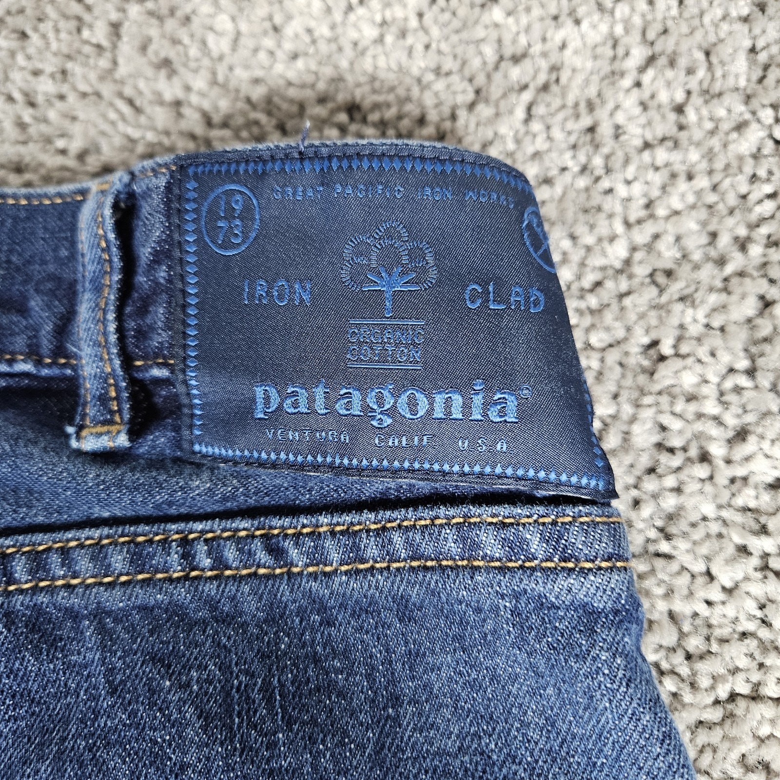 Patagonia Jeans Mens 31X32 Blue Straight Fit Gorpcore Organic Cotton 56005 thumbnail 3