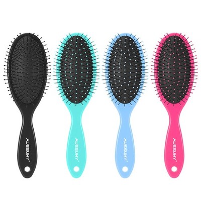 Detangling Hair Brush with Ultra Soft Bristles - 4 Pack for Wet Dry Curly