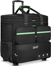 Rolling PC Carrying Case, for ATX/M-ATX Desktop Tower with Detachable Base Spi