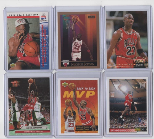 6 DIFFERENT MICHAEL JORDAN CARDS - CHICAGO BULLS
