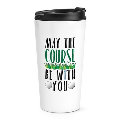 Möge der Platz mit dir sein Reisebecher Tasse Golf Vatertag Thermo