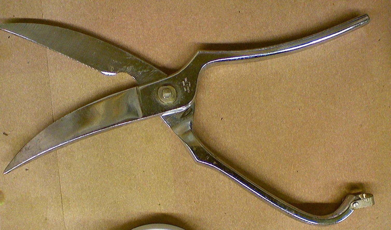 Vintage Crom Italian Kitchen Scissors Sheers Stainless Made in Italy