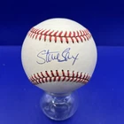 Steve Sax Early Signed Official Major League Baseball Auto Dodgers Yankees Sox