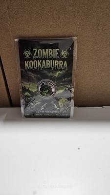 2026 Zombie Kookaburra Edition 3g .999 Colorized Silver Mintage