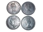 Four 80 Percent Silver Canadian Quarters