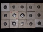 1943 Lincoln Steel Cent BU Brilliant Uncirculated Lot 15 In Old 2×2's.