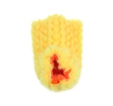  NEW  Wonder Nation SZ 4 Infant / Baby Yellow Fluffy Duck Feet Slippers