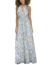 Eliza J Printed Metallic Gown Women's