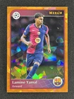 2025 Topps Merlin Chrome UEFA Lamine Yamal #19 Orange Sapphire Refractor /25