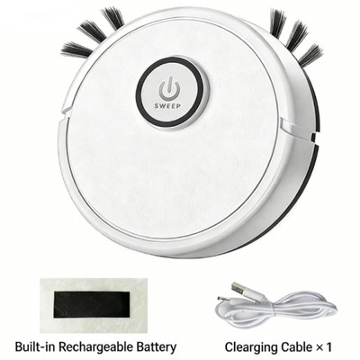 Robot Vacuum Cleaner 20x20x4.5cm 3 in 1 Function Sweep Mop Suction Low Noise