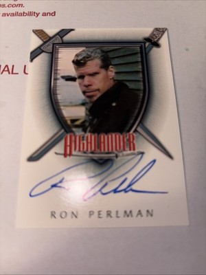 Highlander The Complete Ron Perlman Autograph Card Auto Signed