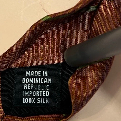 Corbata a rayas Geoffrey Beene para hombre 100 % seda usada en excelente estado Foto 4 de 4