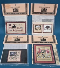 Told In a Garden Lot 4 Amish Cross Stitch Charts Quilting Amish Wedding Grandfat