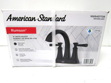 American Standard Rumson 4 in. Centerset 2-Handle Bathroom Faucet in Matte Black