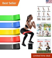 Resistance Bands for Working Out, 5-Pack Elastic Exercise Bands for Strength ...