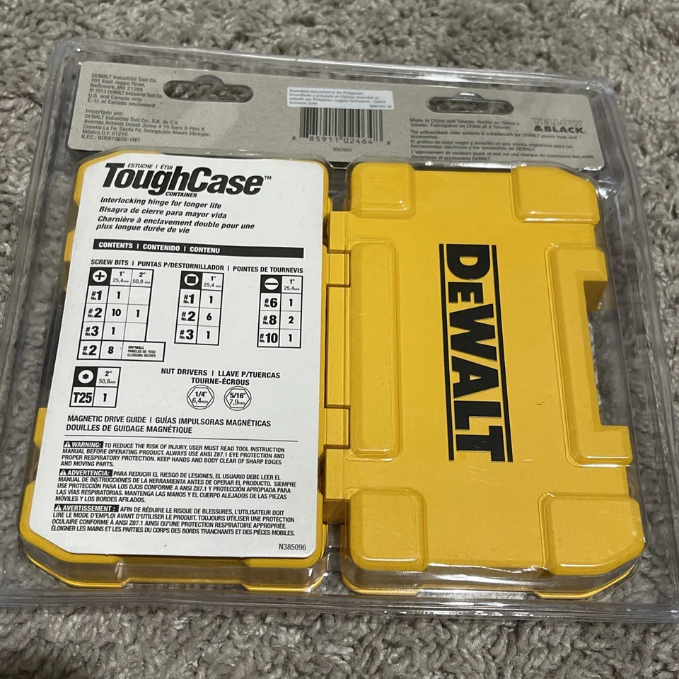 DeWalt DW2176 37 Piece Screwdriving Bit Set W/Case NEW SEALED - Image 2 of 2