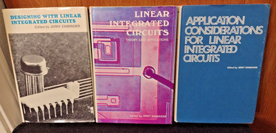 EIMBINDER LOT of 3 Vintage Electronic Books Linear Integrated Circuits Hardcover