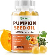 Pumpkin Seed Oil with Saw Palmetto Gummies, Organic Pumpkin Seed Oil Supplement