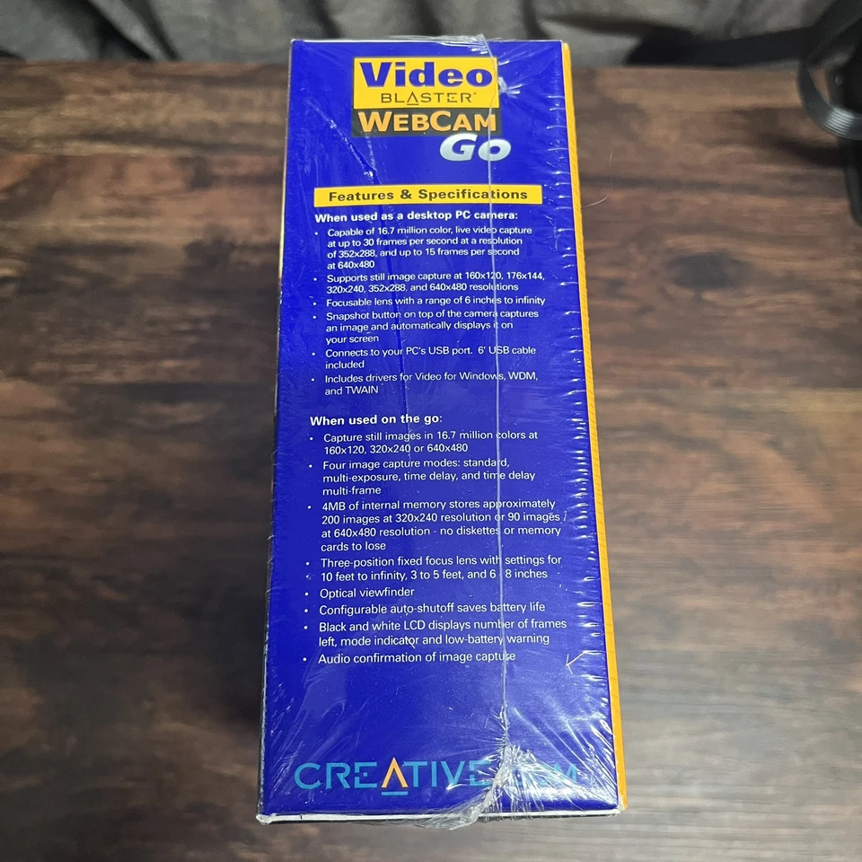 Creative CT6860 Video Blaster WebCam Go NOS Sealed - Image 3 of 4