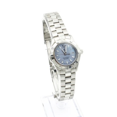 TAG Heuer Aquaracer Purple MOP Date 28mm 6.5" Ladies Wristwatch #WB5882-4