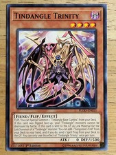 2018 Yu-Gi-Oh Flames of Destruction 1st Edition #FLODEN013 Tindangle Trinity C