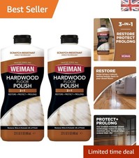 High-Traffic Wood Floor Polish & Restorer 32 Oz Duo - Revitalizes and Protects