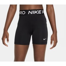 Nike Girls XL Black Nike Pro 3" Training Shorts Athleisure Gym Workout C28-2