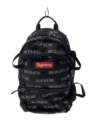 Supreme Boston Bag 16AW 3M Sac à dos réfléchissant répétition nylon noir total utilisé