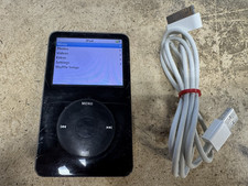 Apple iPod Classic Video 5ta 5.5 Generación Mejorada 30GB Negro MALO PARA REPUESTOS
