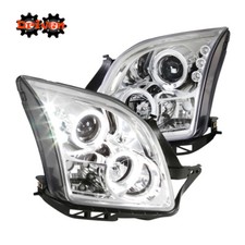 For 2006-2009 Ford Fusion Chrome Projector LED DRL Headlights Pair Lamps Clear
