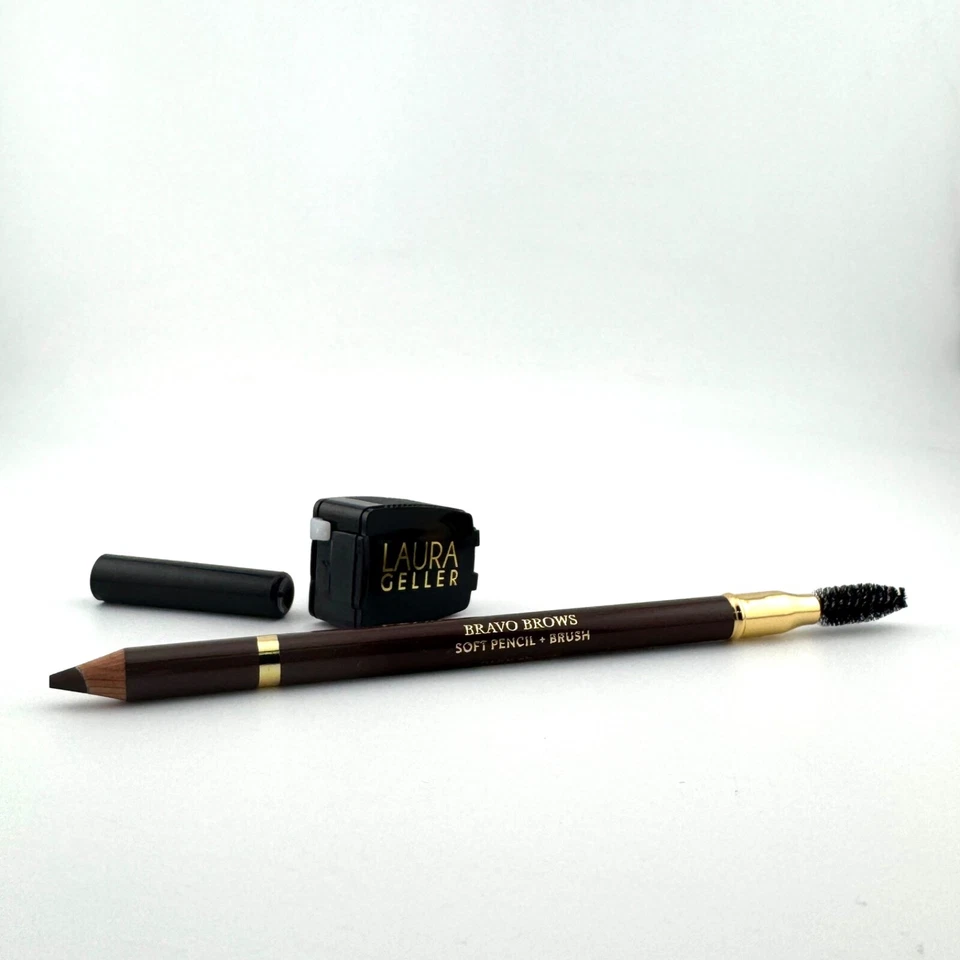 Laura Geller Bravo Brows Soft Pencil + Brush 0.042 oz & Sharpener (Choose Shade) - Image 3 of 4